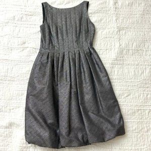 Maggy London Silver Sparkle Bubble Dress Size 4